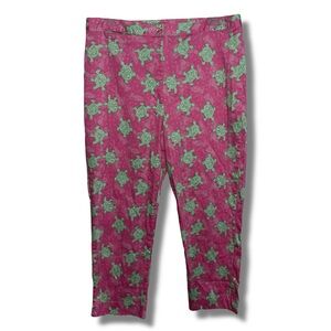 Vintage Lilly Pulitzer Tortoise & Hare Print Capri Pants